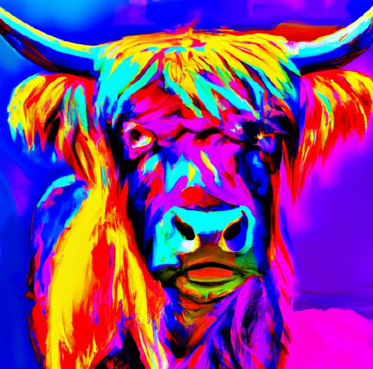 Canvas Print Highland Cow Deep Framed