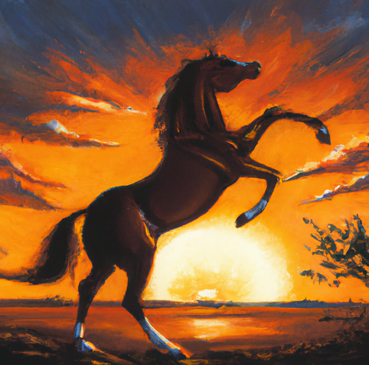 Canvas Print Stallion Art Deep Framed